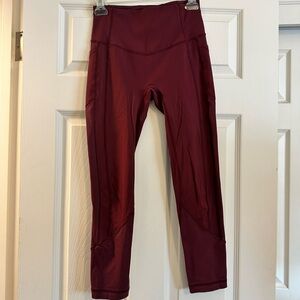 lululemon athletica Burgundy Leggings